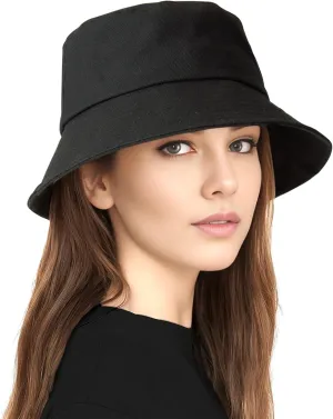 Unisex Bucket Hat for Women Men Cotton Summer Sun Beach Hat, Denim Packable Fisherman Caps for Casual, Trips, Sports