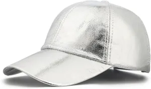 Unisex Metallic Bucket Hat Waterproof Holographic Bucket Hat Fishing Hat Trendy Hip Pop Sun Cap