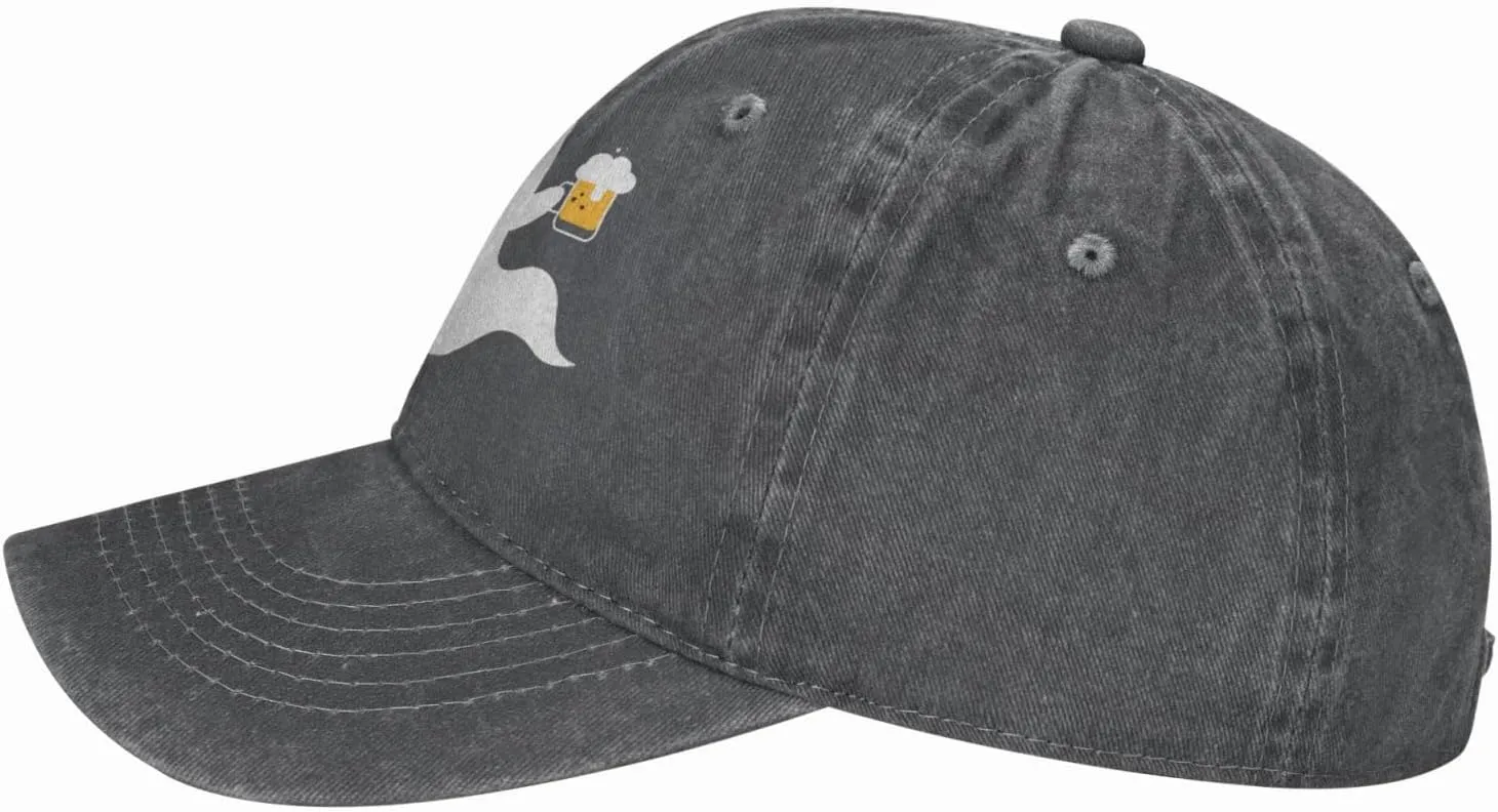 Unisex Vintage Washed Distressed Denim Baseball Cap Adjustable Cotton Baseball Hat for Men Women