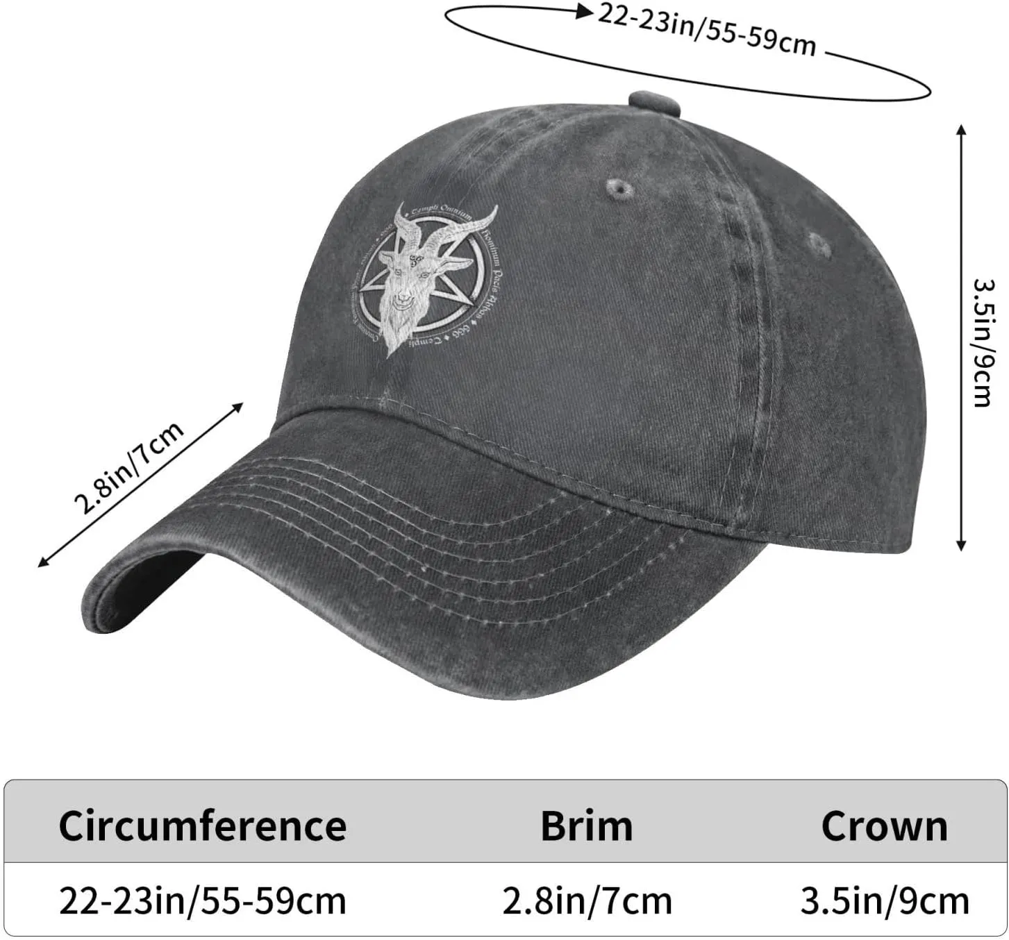Unisex Vintage Washed Distressed Denim Baseball Cap Adjustable Cotton Baseball Hat for Men Women