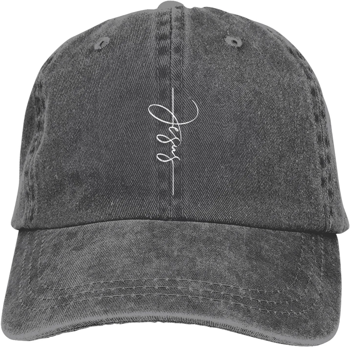 Unisex Vintage Washed Distressed Denim Baseball Cap Adjustable Cotton Baseball Hat for Men Women