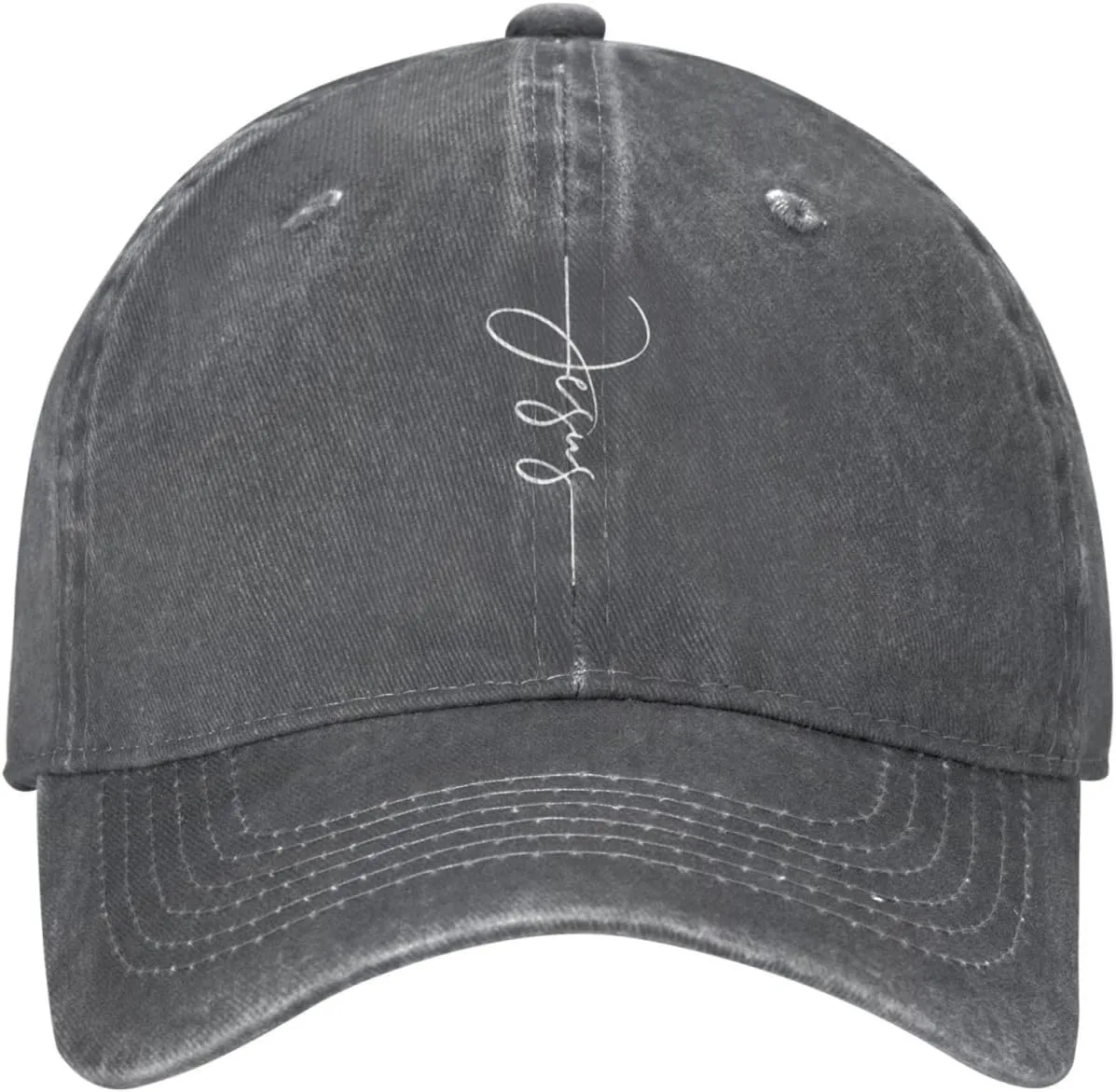 Unisex Vintage Washed Distressed Denim Baseball Cap Adjustable Cotton Baseball Hat for Men Women