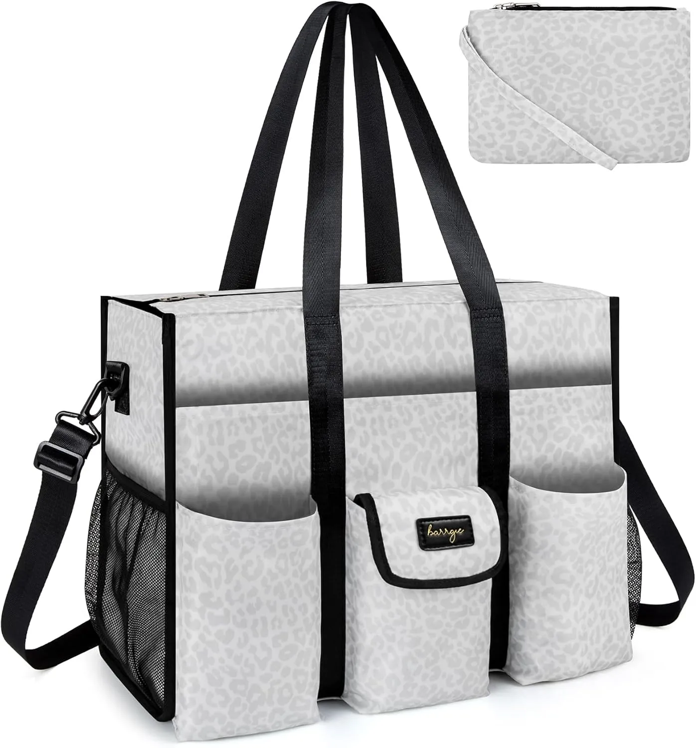 Utility Tote - Water Resistant with 19 Exterior/Interior Pockets - Large Women/Teacher/Work Bag