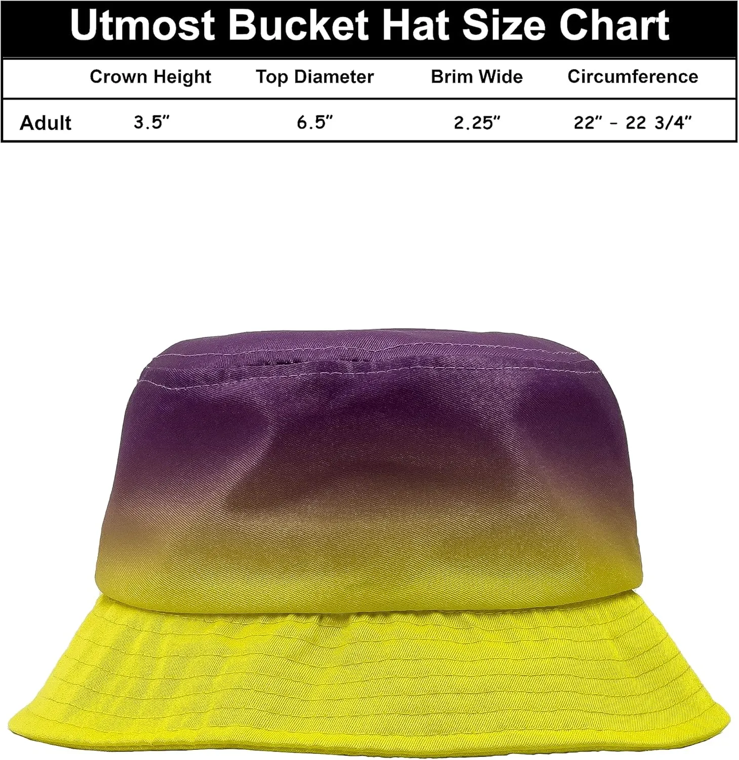 Utmost Bucket Hat | Two Tone Dual Color and Gradient Styles | Lightweight & Packable | Outdoor Summer Sun Hat