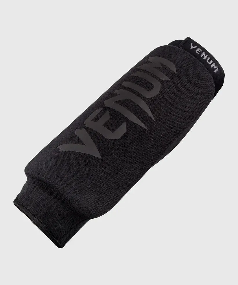 Venum Kontact Shin Guards Without Foot - Black/Black