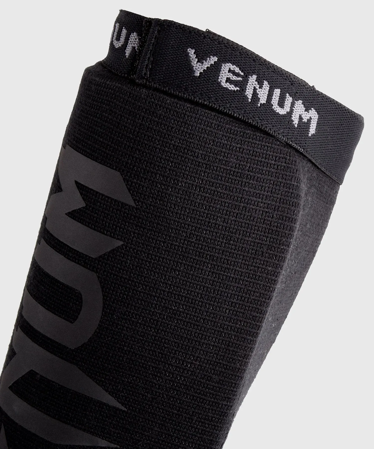 Venum Kontact Shin Guards Without Foot - Black/Black