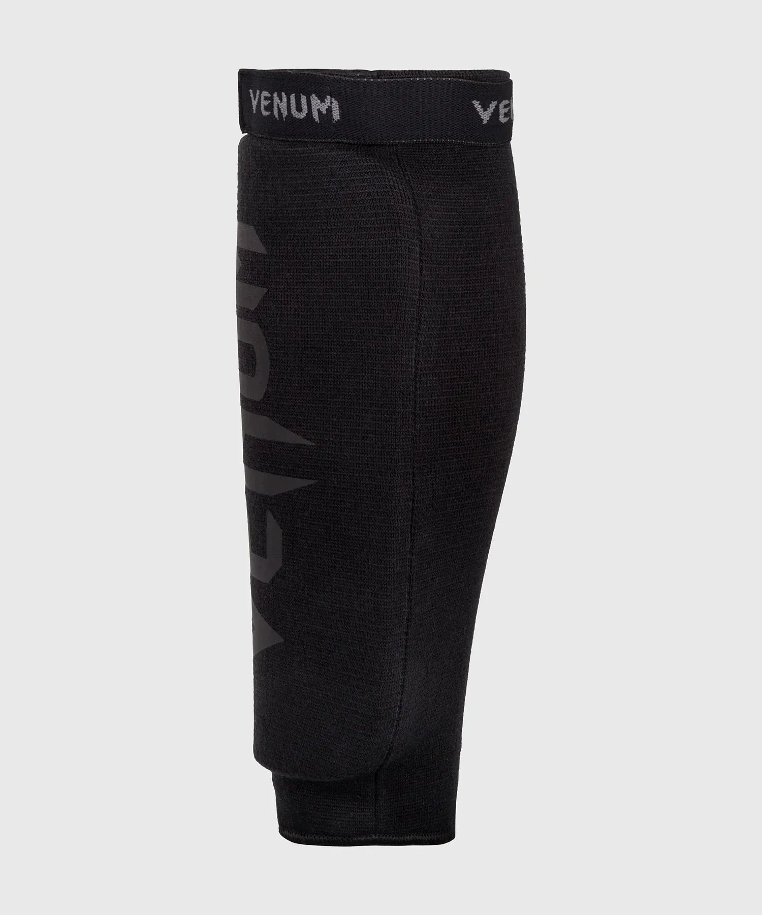 Venum Kontact Shin Guards Without Foot - Black/Black