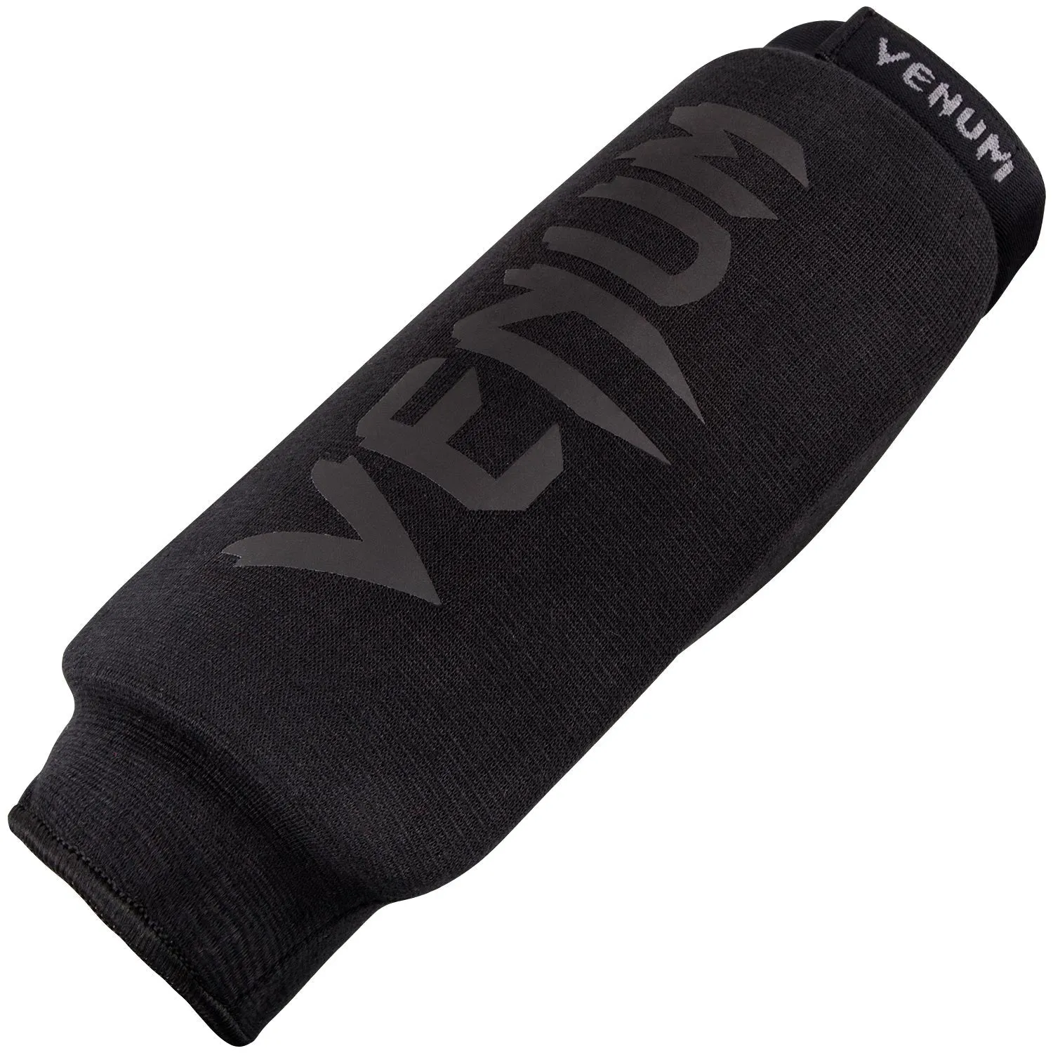 Venum Kontact Shin Guards Without Foot - Black/Black