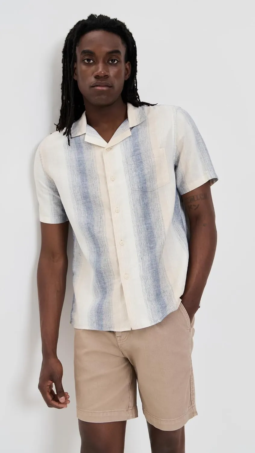 Vince Men's Striped Cabana Shirt