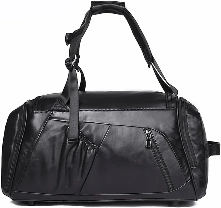 Vintage Travel Hand Bag Carry on Genuine Leather Weekender Overnight Duffle for Waterproof Large On