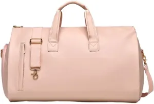 Vintage Travel Hand Bag Carry on Leather with Shoe Pouch Duffle for Overnight Weekend Gym On Luggage Men