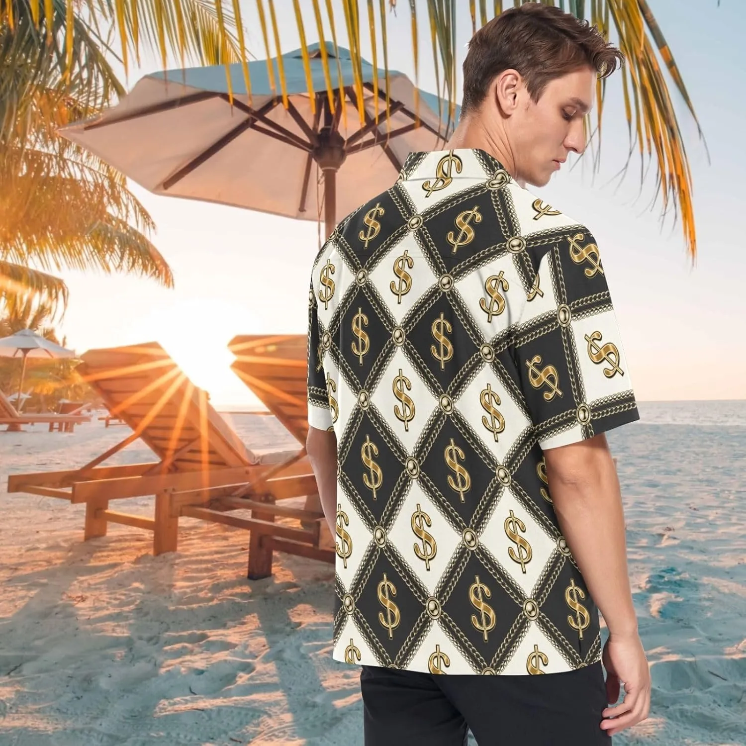 visesunny Hawaiian Bowling Shirts for Men Short Sleeve Regular Fit Summer Beach Casual Button Down Aloha Shirts S-3XL