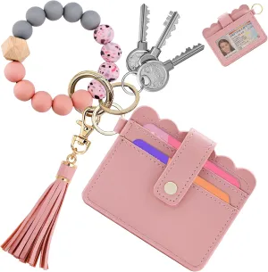 Wallet Keychain Wristlet for Women