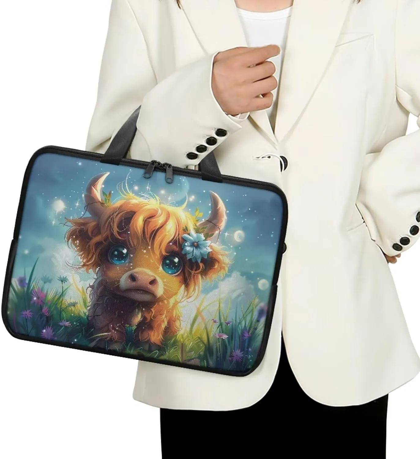 Water-Resistant Laptop Bag Leather Womens Laptop Carrying Case 10 12 13 15 17inch