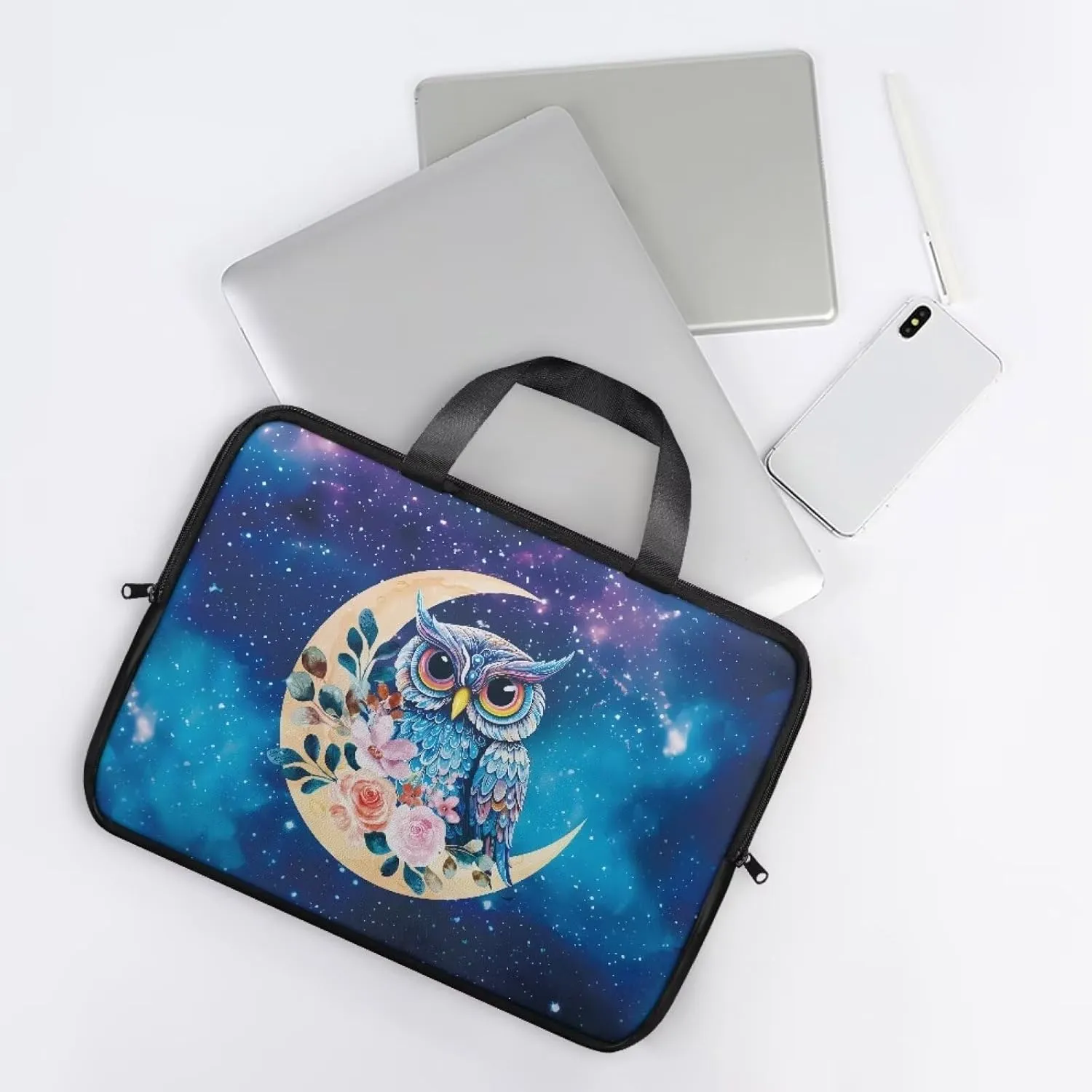 Water-Resistant Laptop Bag Leather Womens Laptop Carrying Case 10 12 13 15 17inch