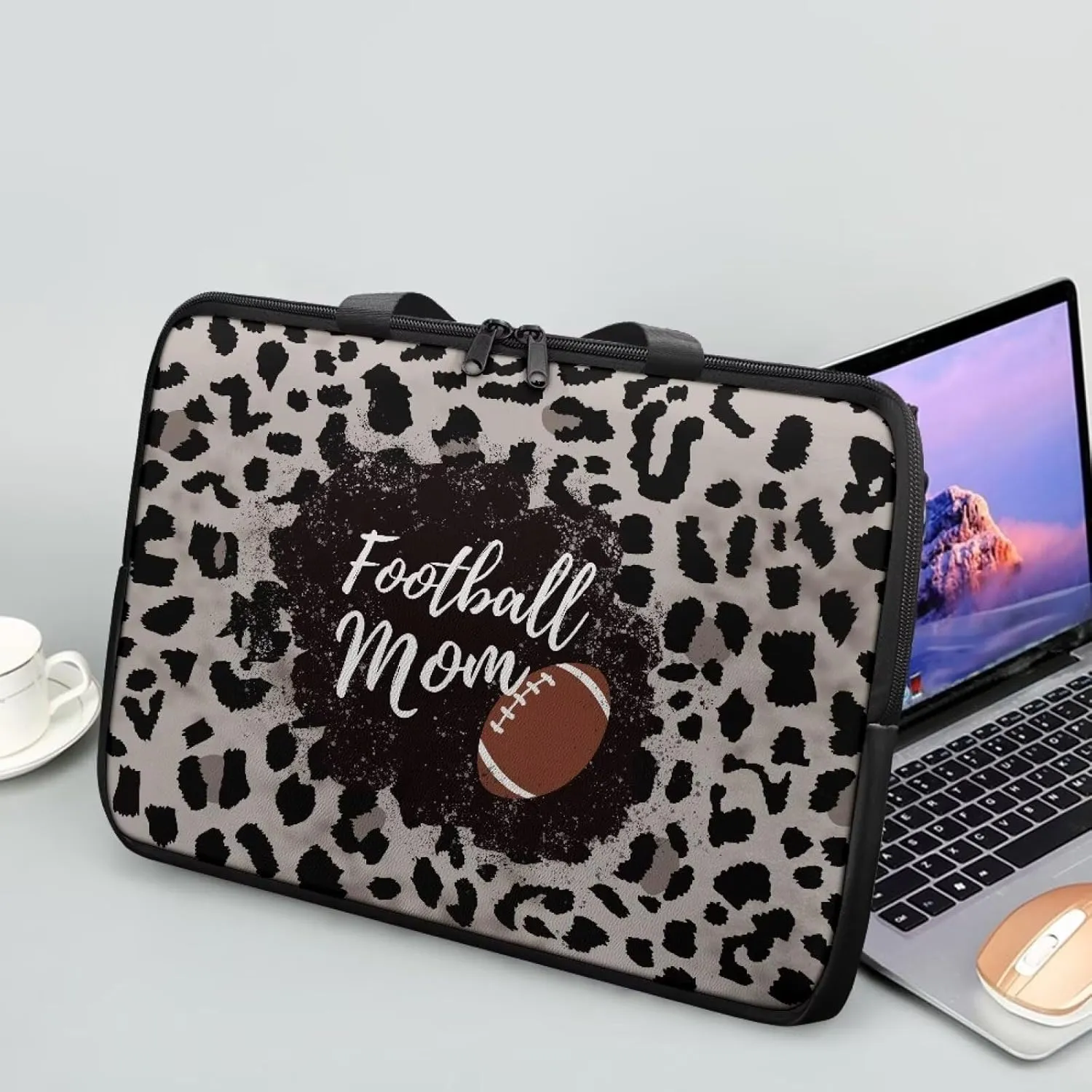 Water-Resistant Laptop Bag Leather Womens Laptop Carrying Case 10 12 13 15 17inch