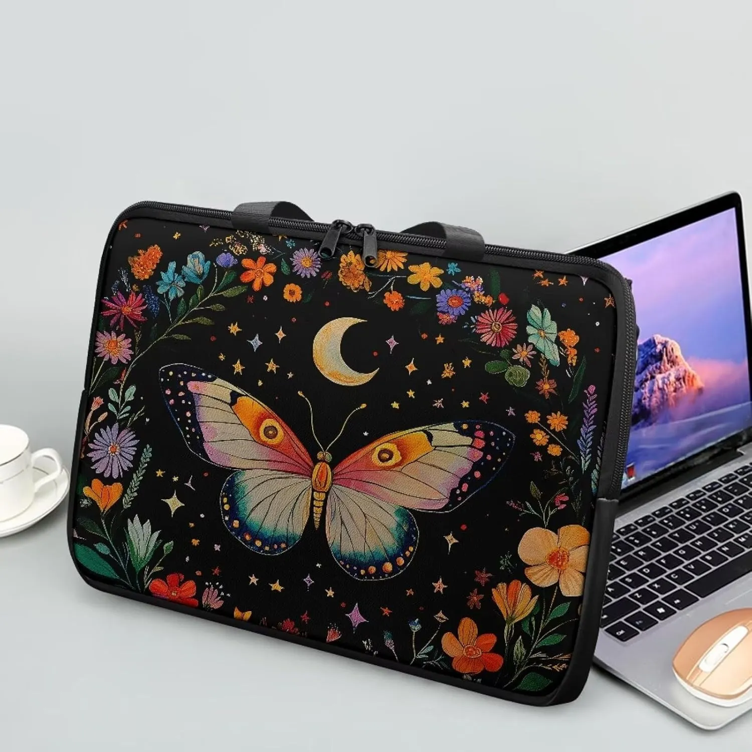 Water-Resistant Laptop Bag Leather Womens Laptop Carrying Case 10 12 13 15 17inch
