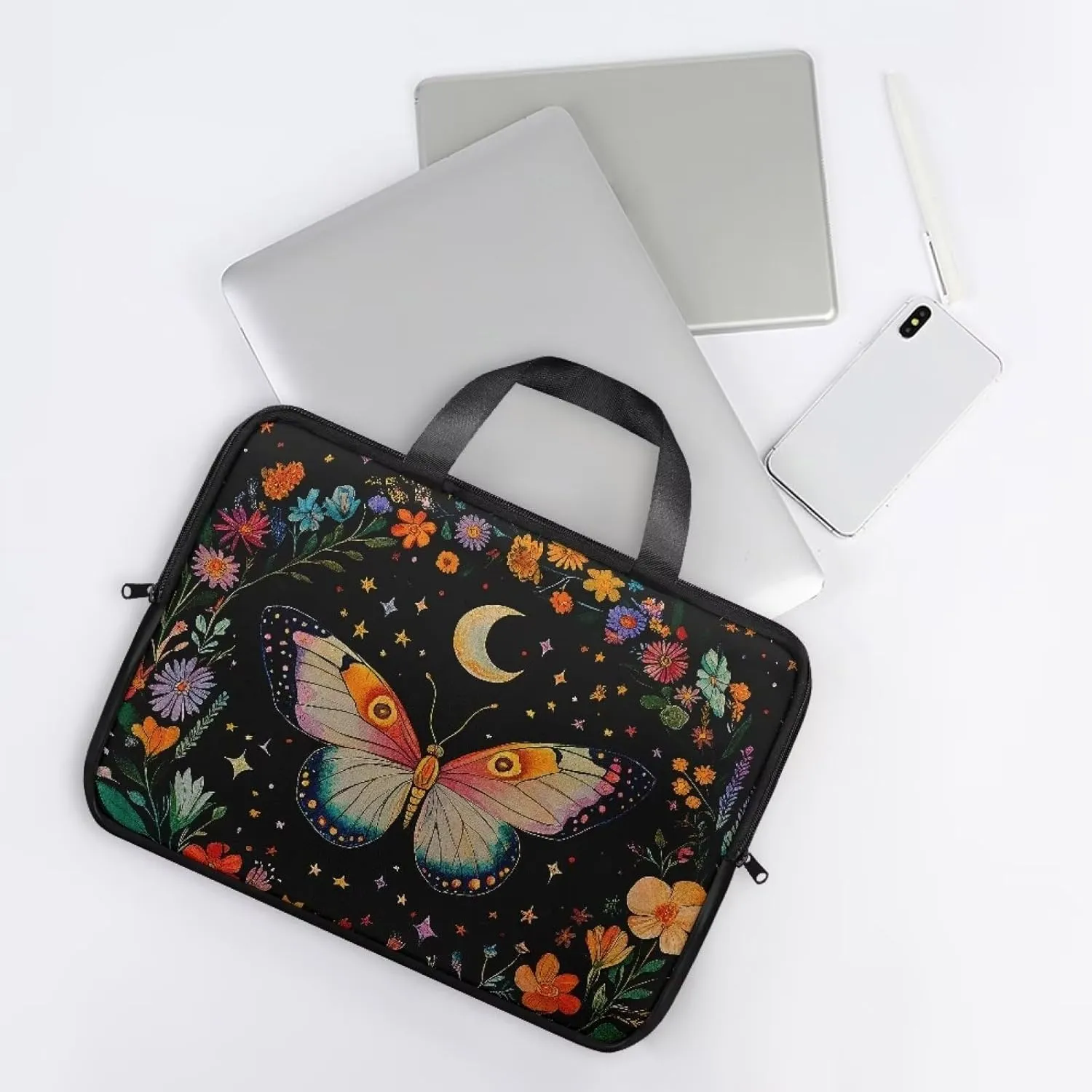 Water-Resistant Laptop Bag Leather Womens Laptop Carrying Case 10 12 13 15 17inch