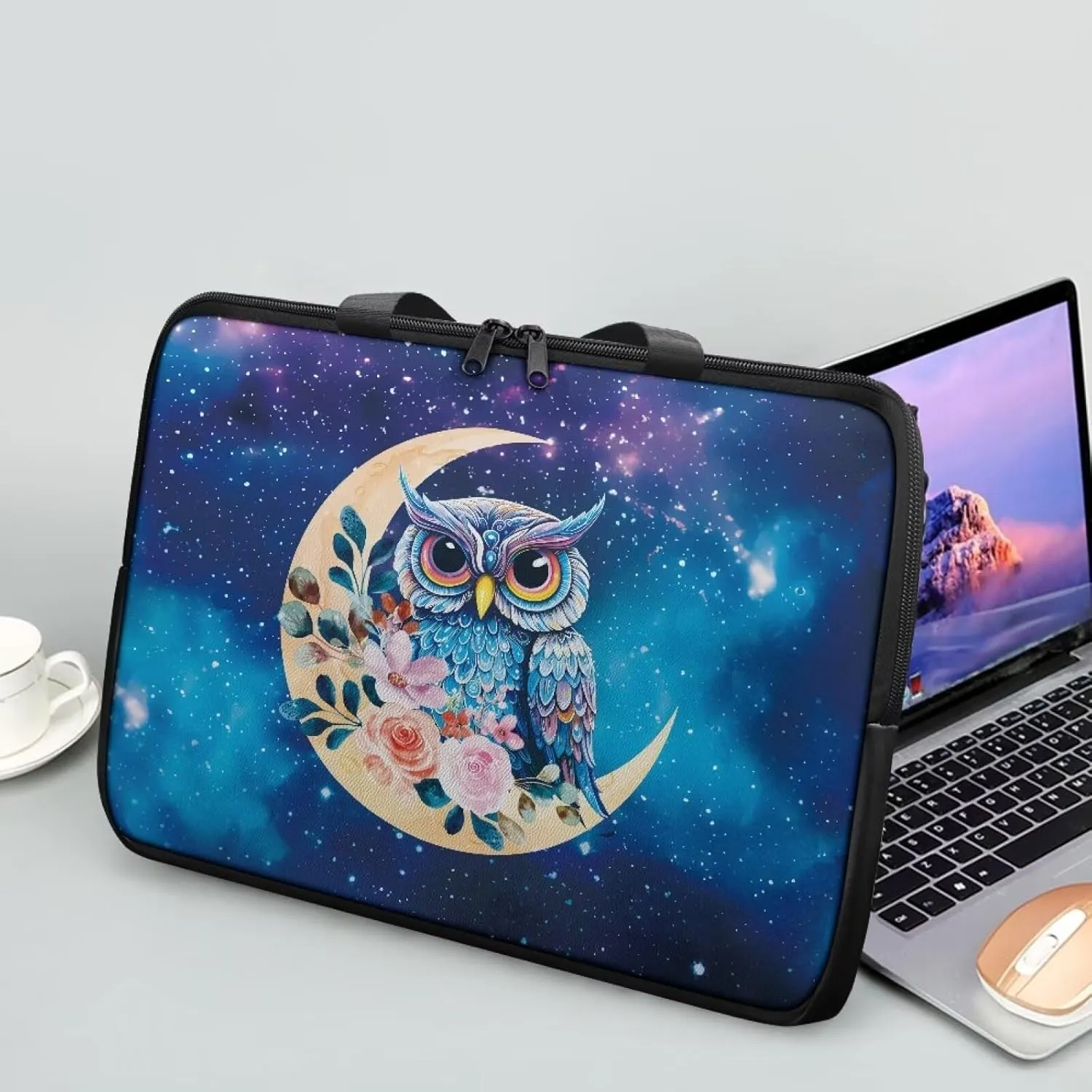 Water-Resistant Laptop Bag Leather Womens Laptop Carrying Case 10 12 13 15 17inch