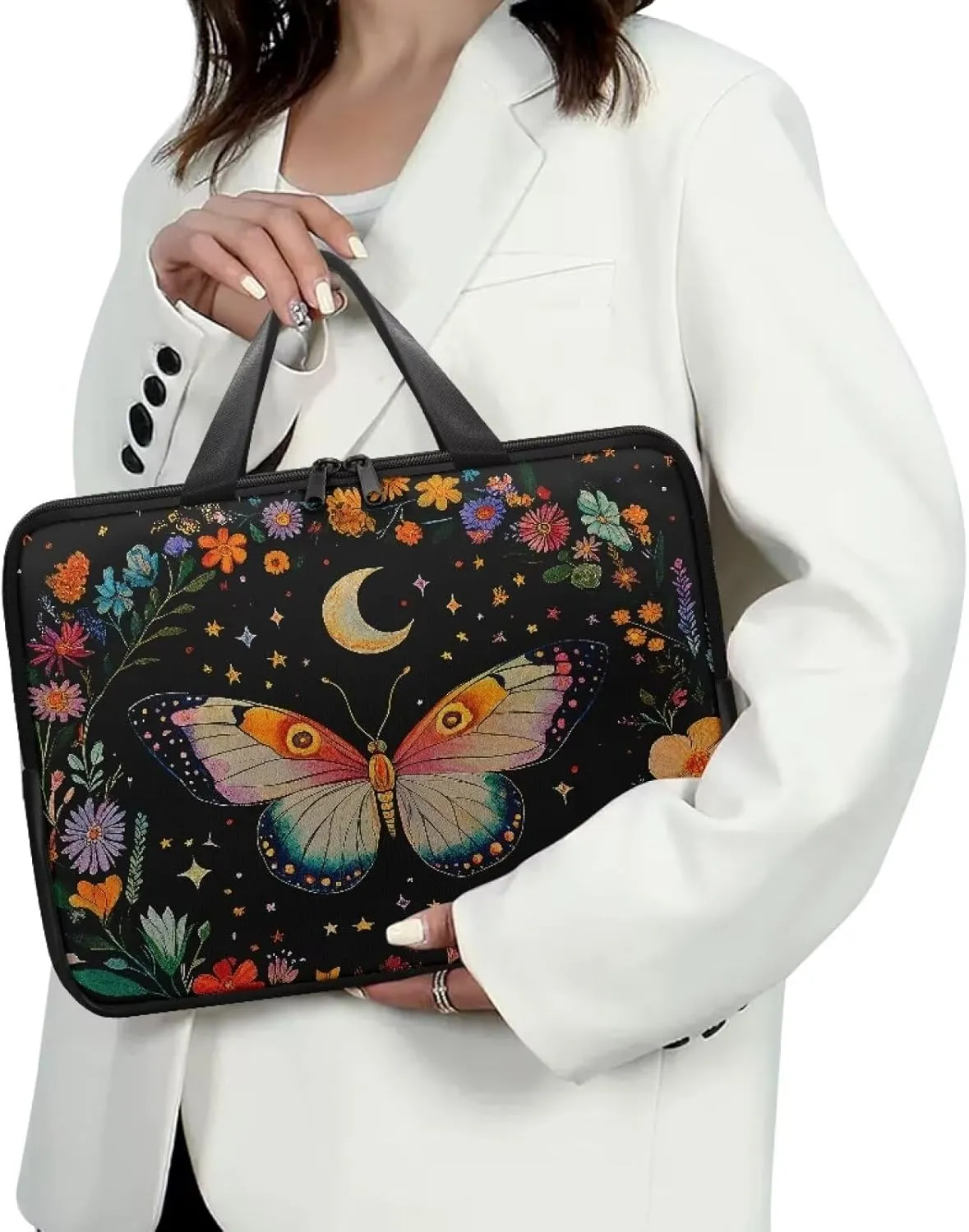 Water-Resistant Laptop Bag Leather Womens Laptop Carrying Case 10 12 13 15 17inch
