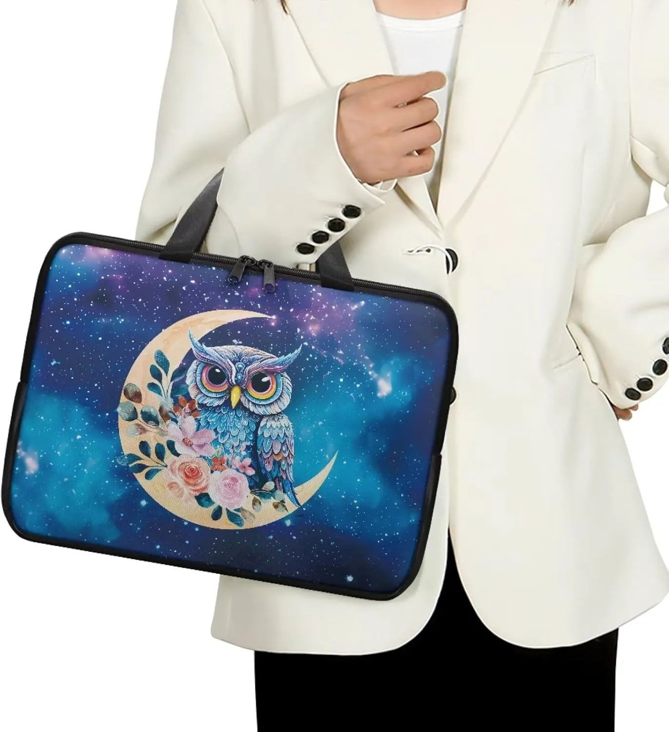 Water-Resistant Laptop Bag Leather Womens Laptop Carrying Case 10 12 13 15 17inch