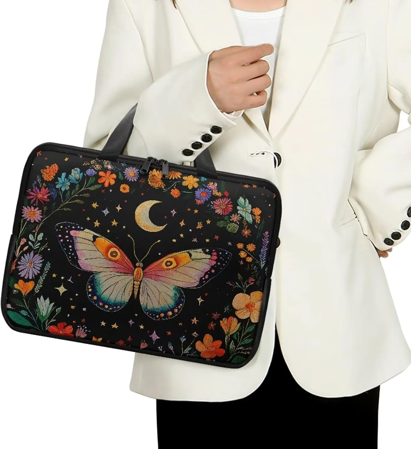 Water-Resistant Laptop Bag Leather Womens Laptop Carrying Case 10 12 13 15 17inch
