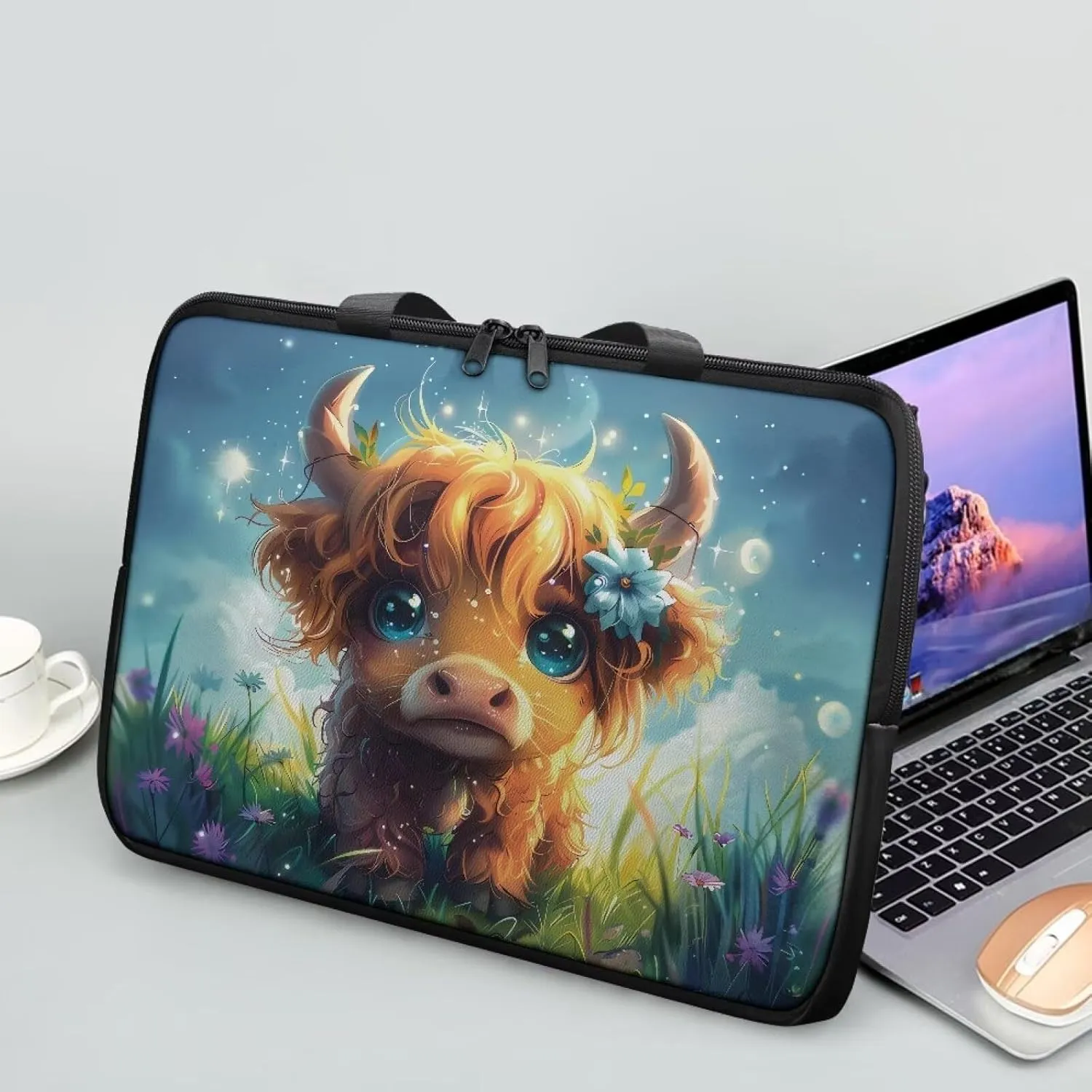 Water-Resistant Laptop Bag Leather Womens Laptop Carrying Case 10 12 13 15 17inch