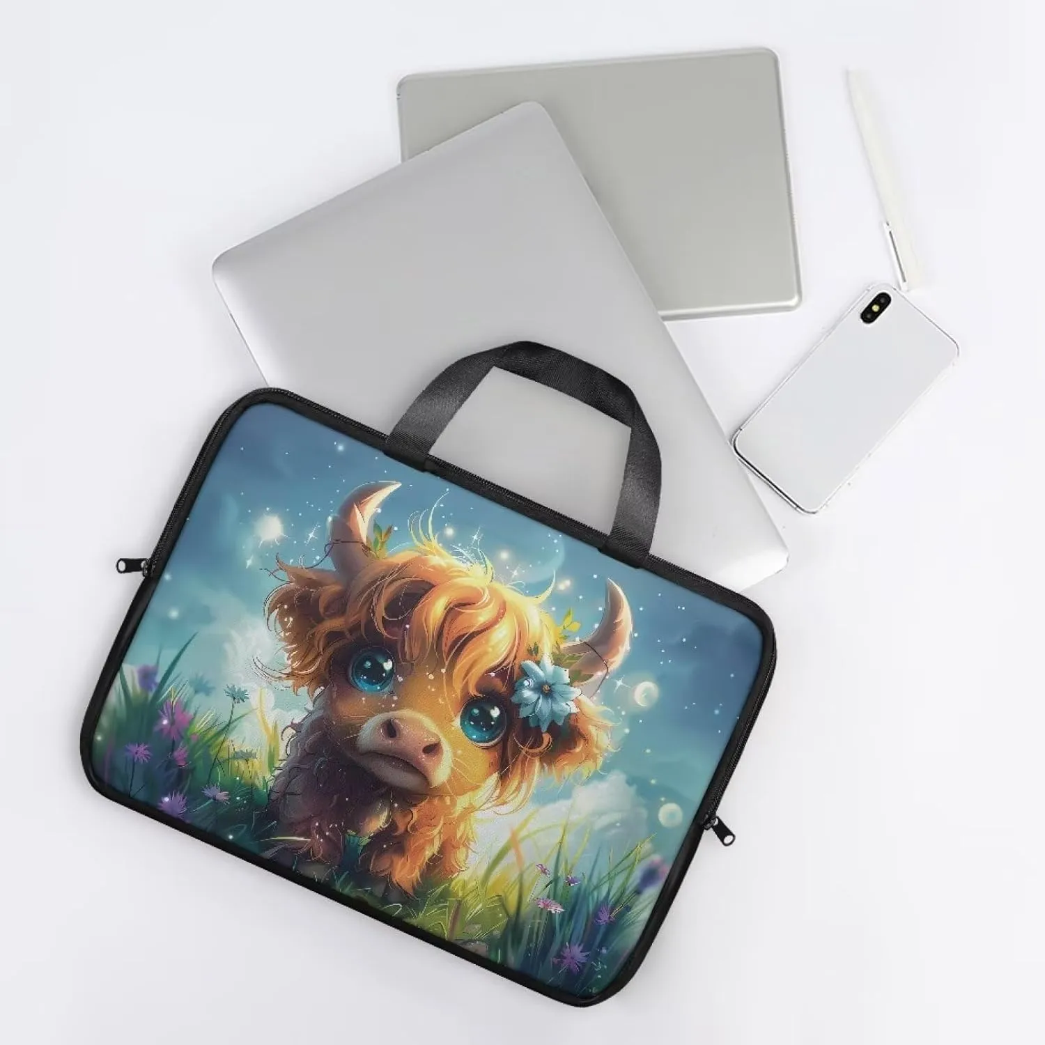 Water-Resistant Laptop Bag Leather Womens Laptop Carrying Case 10 12 13 15 17inch