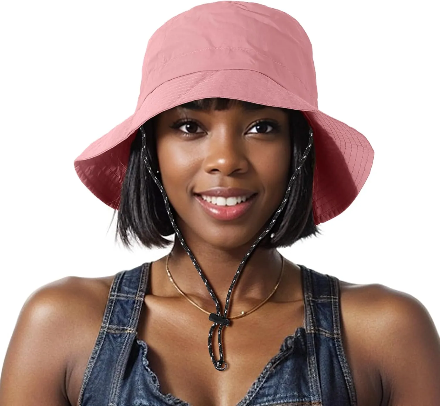 Waterproof Bucket Hat Women - UV Protection Rain Hats Ladies Packable Foldable Fishing Hat