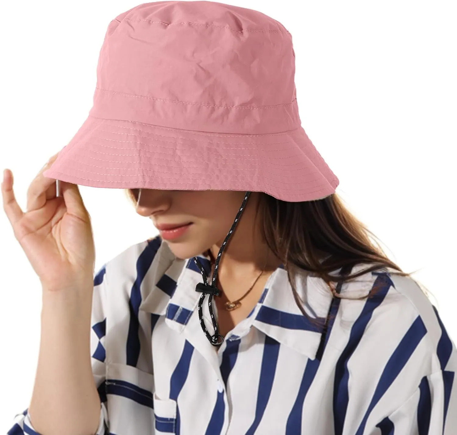Waterproof Bucket Hat Women - UV Protection Rain Hats Ladies Packable Foldable Fishing Hat