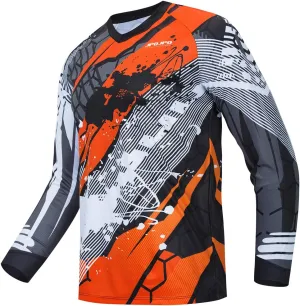 Weimostar Cycling Shirts Men's Mountain Bike Motocross Clothing Long Sleeve MTB T-Shirt