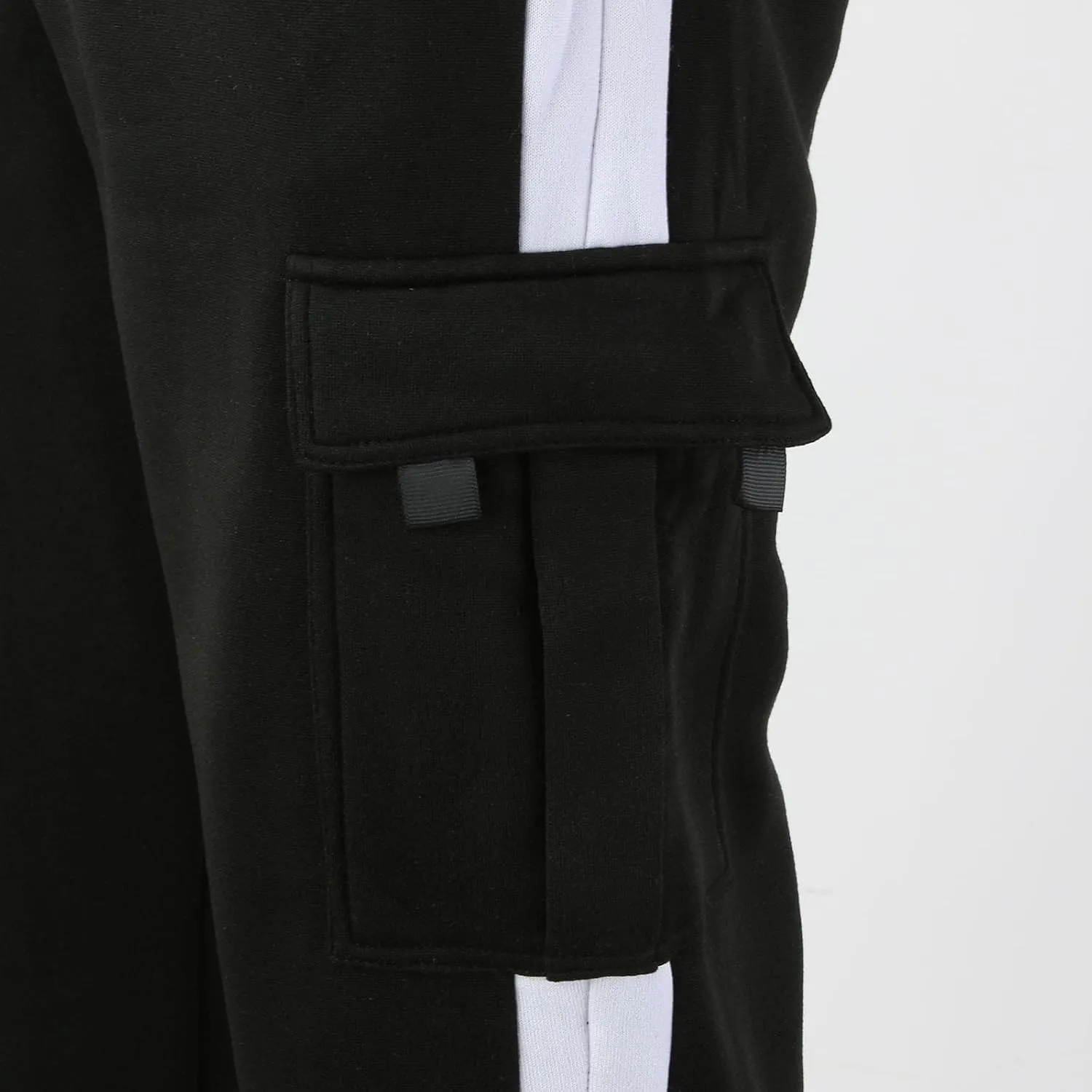 Winter Sweatpants for Men Cargo Pants Casual Athletic Workout Jogger Pants Loose Straight Trousers with Multi Pockets