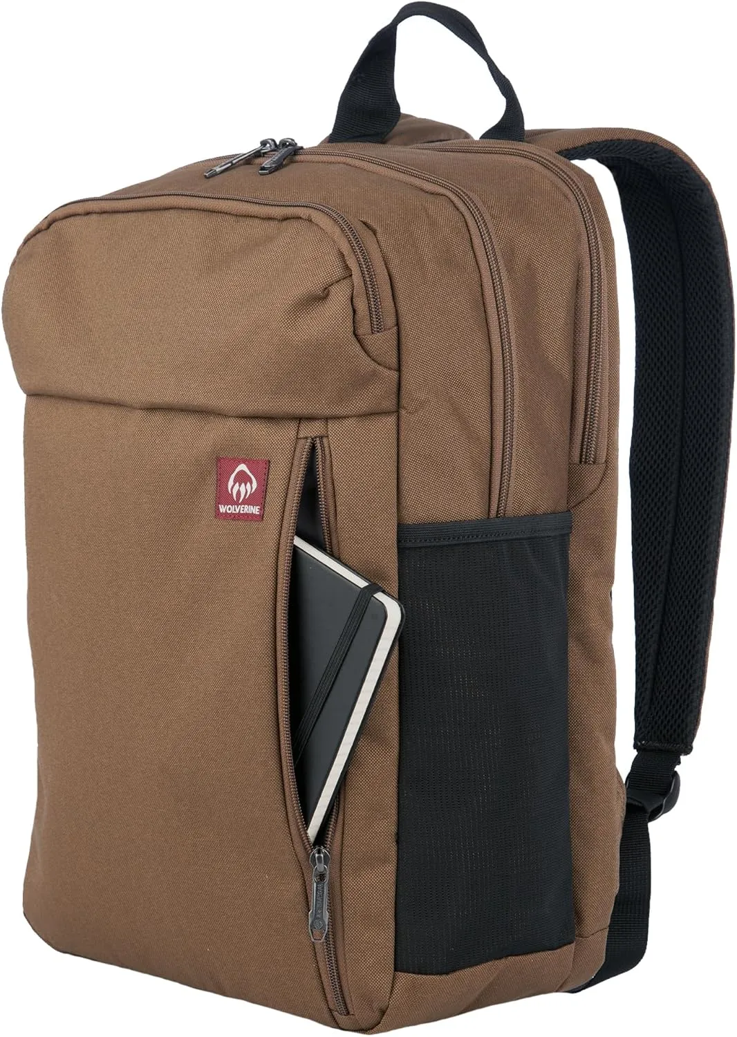 WOLVERINE Lightweight, Water Resistant Rugged Laptop Backpack for Travel or Work, Transit-Chestnut, 30L