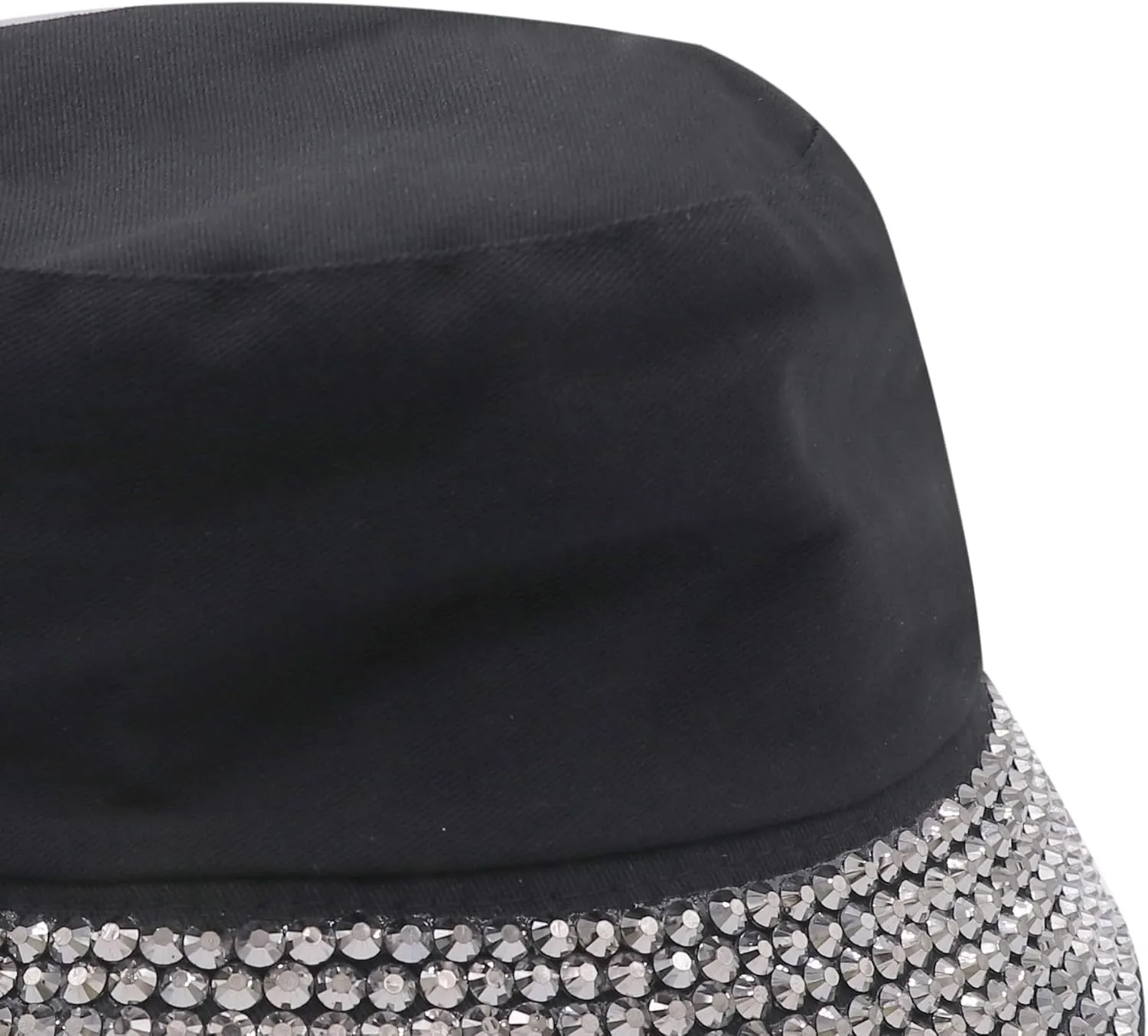 Women Bling Bucket Hat Studded Sparkle Shiny Crystal Bucket Sun Hat Packable Summer Outdoor Cap for Girls Teens Travel