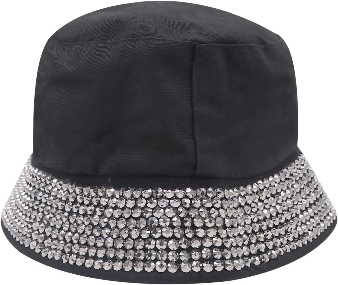 Women Bling Bucket Hat Studded Sparkle Shiny Crystal Bucket Sun Hat Packable Summer Outdoor Cap for Girls Teens Travel