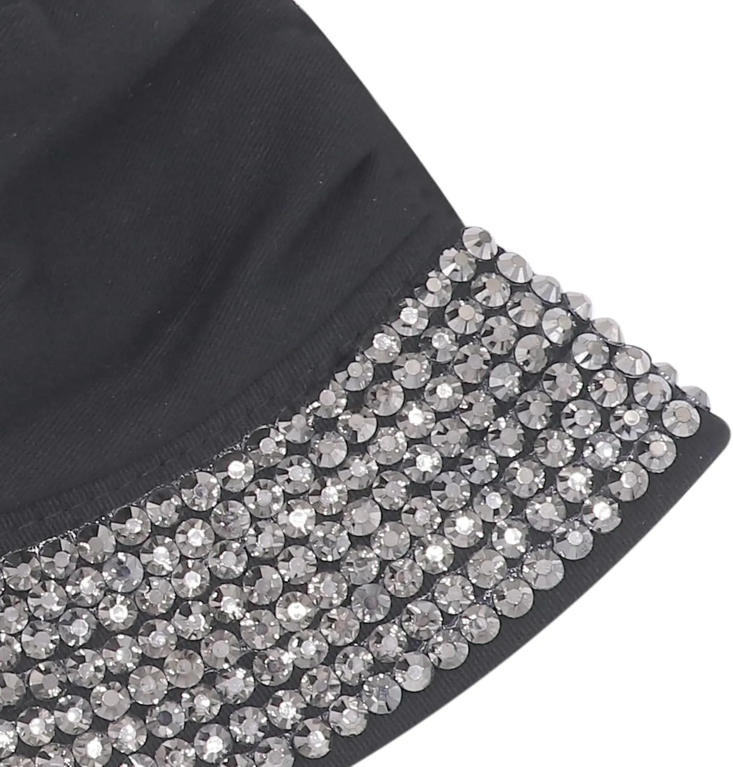 Women Bling Bucket Hat Studded Sparkle Shiny Crystal Bucket Sun Hat Packable Summer Outdoor Cap for Girls Teens Travel