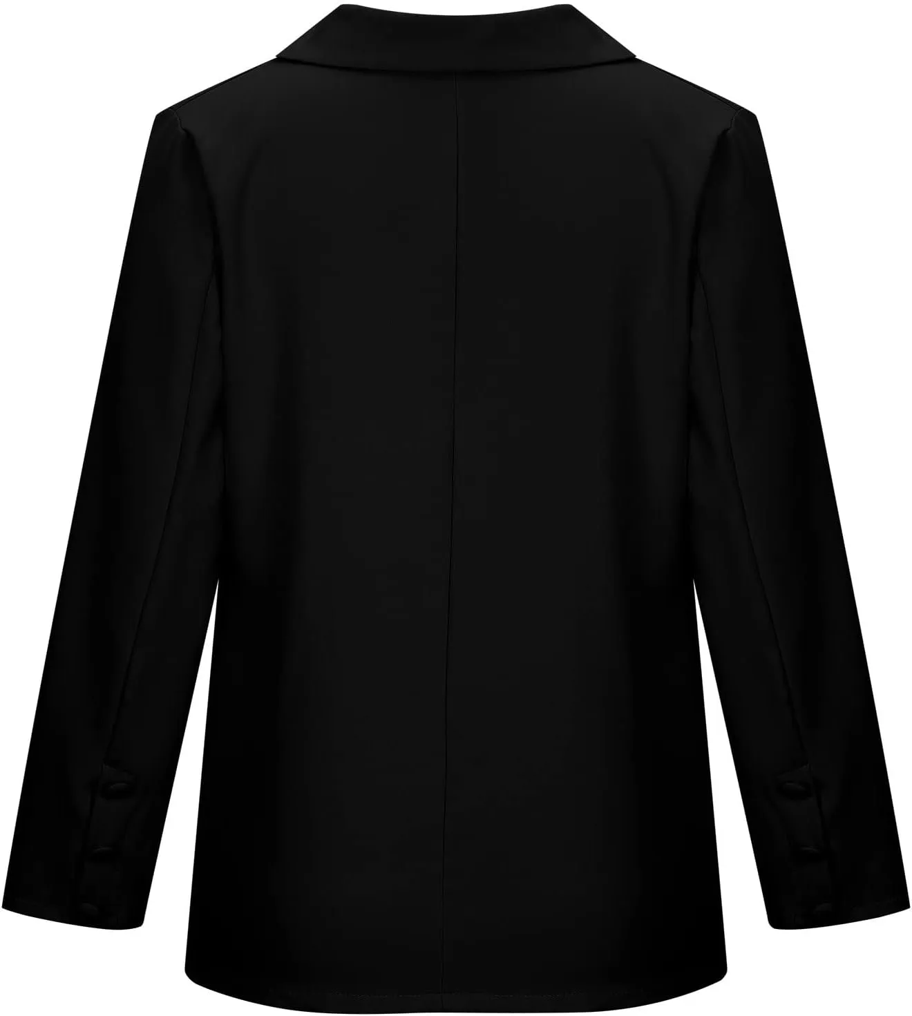 Women Lapel Work Office Blazers Long Sleeve Business Suit Jackets Casual Double Breasted Blazer Coat with Pocket