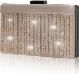 Women Rhinestone Evening Clutch Purses Diamond Handbag Weddings Formal Bag Party Sparkly Crystal Purse