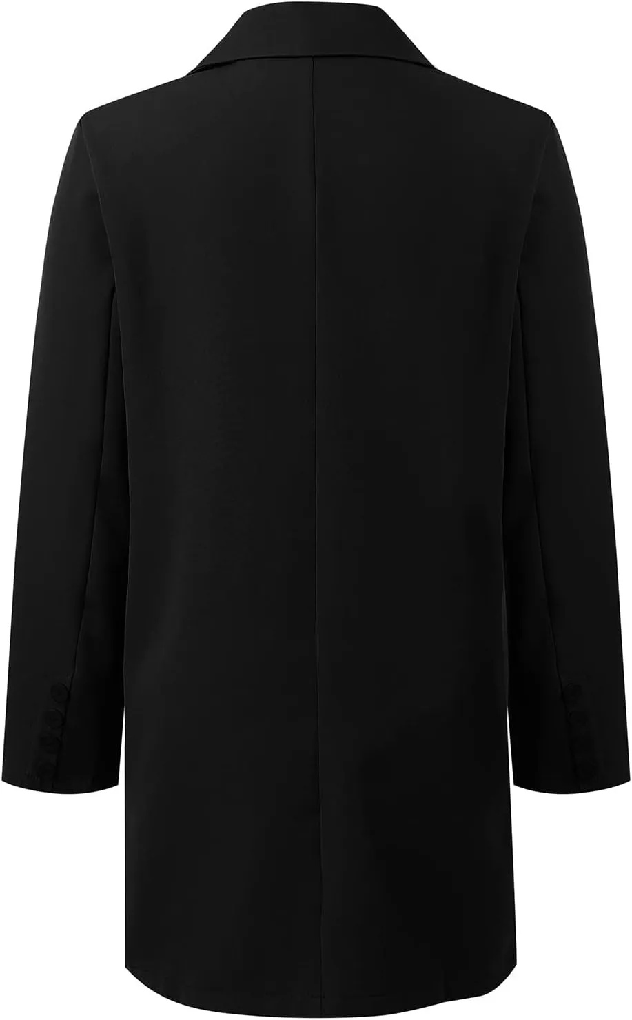 Women Winter Wool Blend Coats Thick Mid-Long Coat Single BreastedNotch Lapel Trench Jacket Elegant Pea Coat Outwear