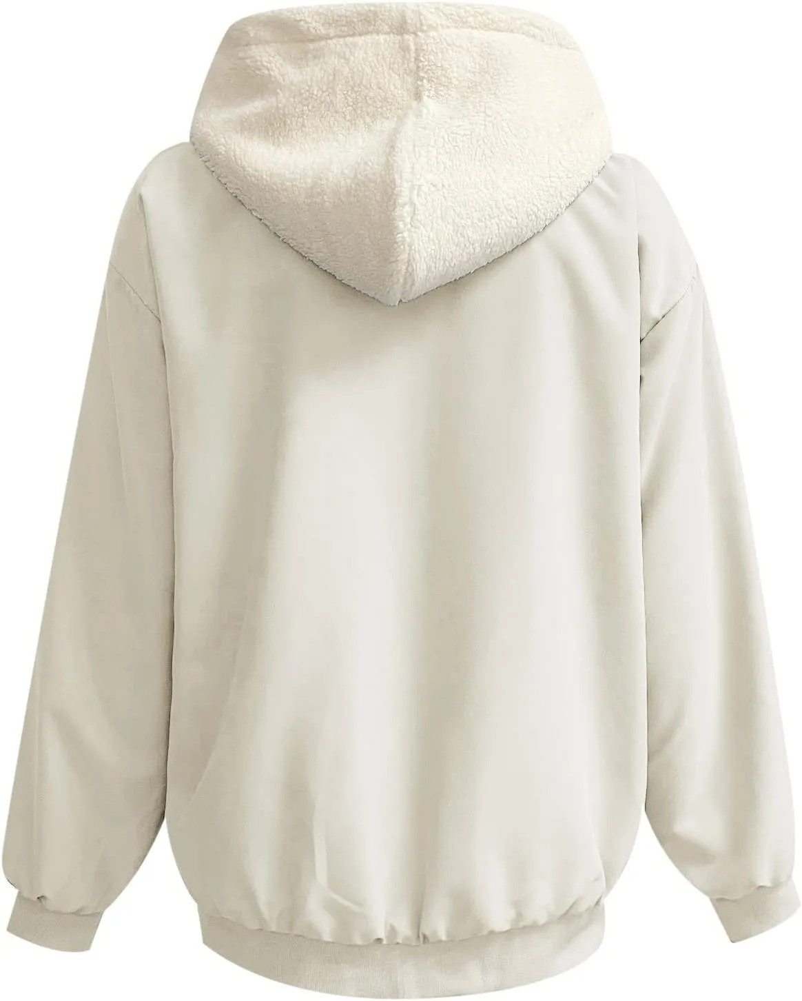 Women's 2024 Winter Fleece Jacket Warm Thicken Coats Long Sleeve Zip Up Hoodie Sweatshirts Trendy Bomber Jacket Outwear