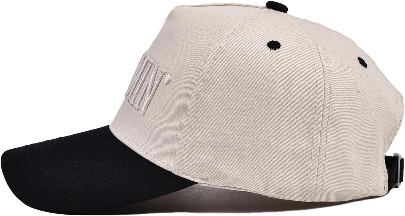 Womens Baseball Caps Casual Mommin Embroidery Letters Trucker Hat Adjustable Ponytail Baseball Hat for Streetwear