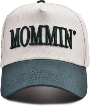 Womens Baseball Caps Casual Mommin Embroidery Letters Trucker Hat Adjustable Ponytail Baseball Hat for Streetwear
