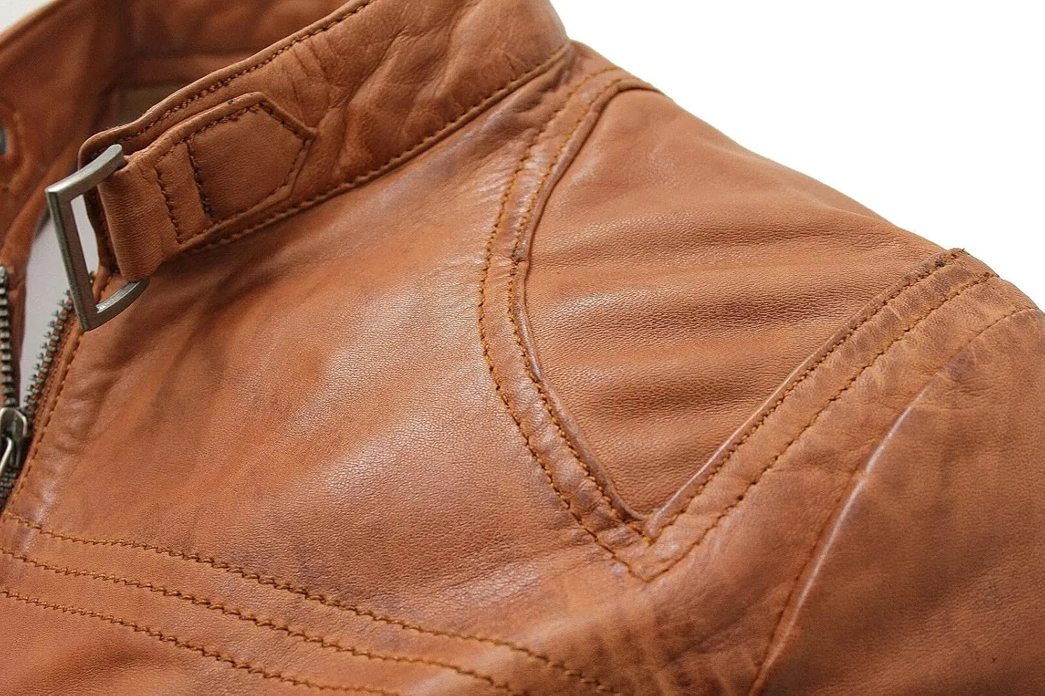 Women's Classic Real Leather Biker Moto Fashion Slim Fit Jacket