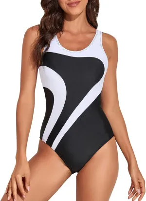 Women's Cutout Racerback Active Sports Athlect One Piece Swimsuit