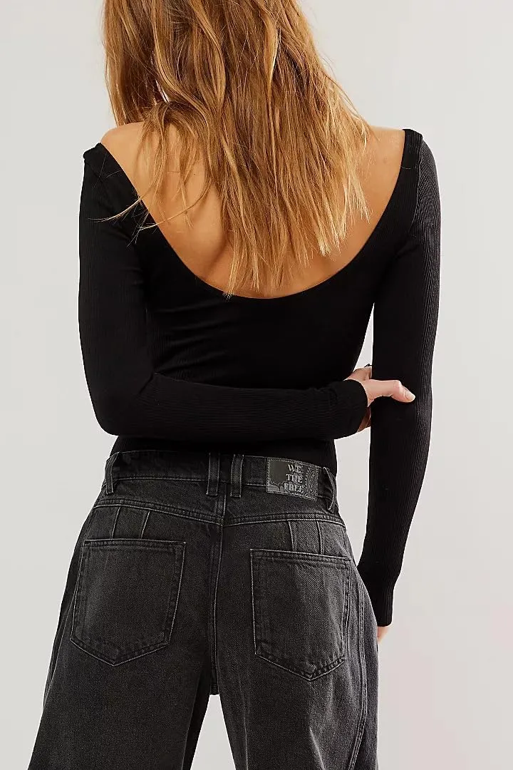 Womens Mid Rise Baggy Barrel Jeans Boyfriend Wide Leg Denim Pants Vintage Buttoned Front Straight Ankle Capri Jeans