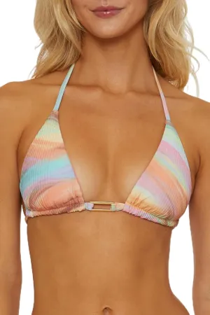 Women's Newport Dunes Reversible Triangle Bikini Top, Adjustable, Tie Back, Swimwear Separates
