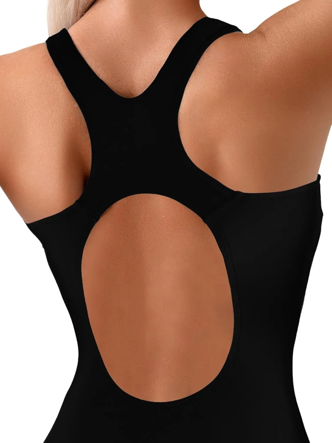 Women's One Piece Swimsuit Sporty Swimsuit for Women Tummy Control Swimwear Racerback Athletic Full Coverage Bathing Suit