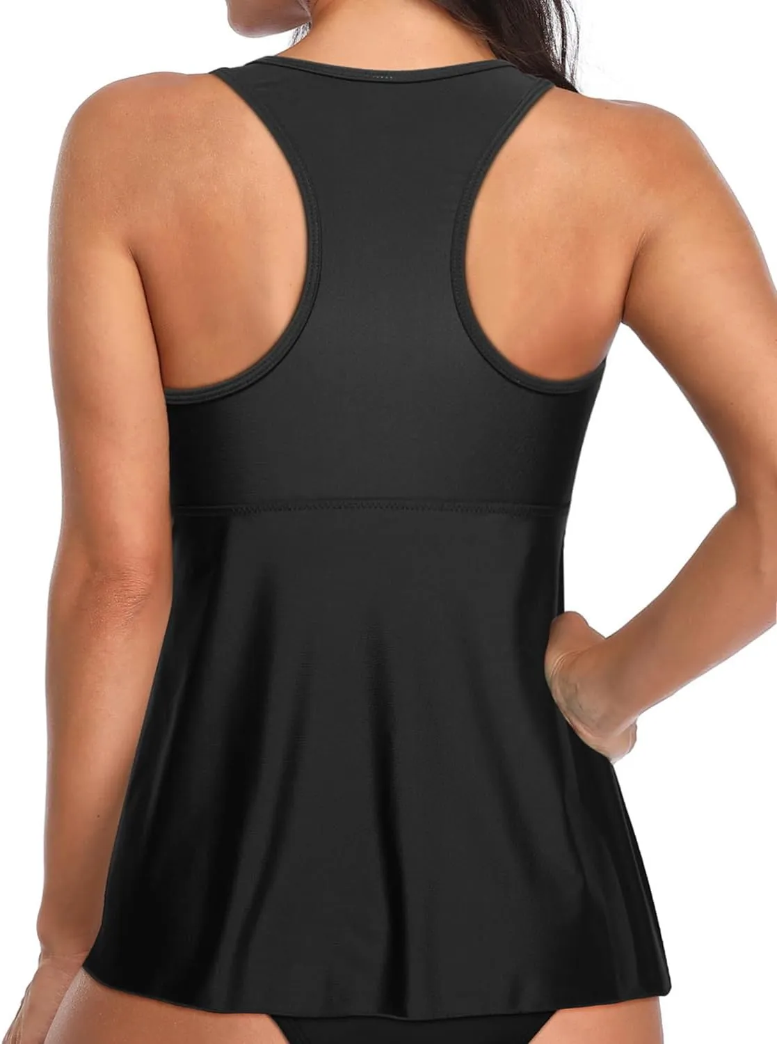 Women's Racerback Swim Tops - Flowy, Modest Bathing Suit Tops No Bottom