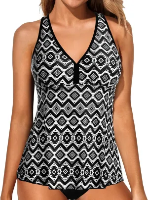 Women's Racerback Swim Tops - Flowy, Modest Bathing Suit Tops No Bottom