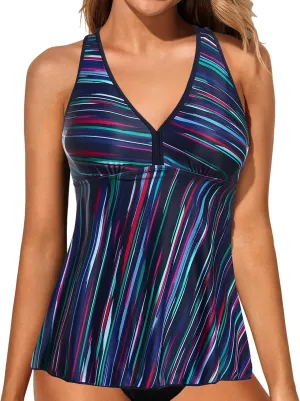 Women's Racerback Swim Tops - Flowy, Modest Bathing Suit Tops No Bottom